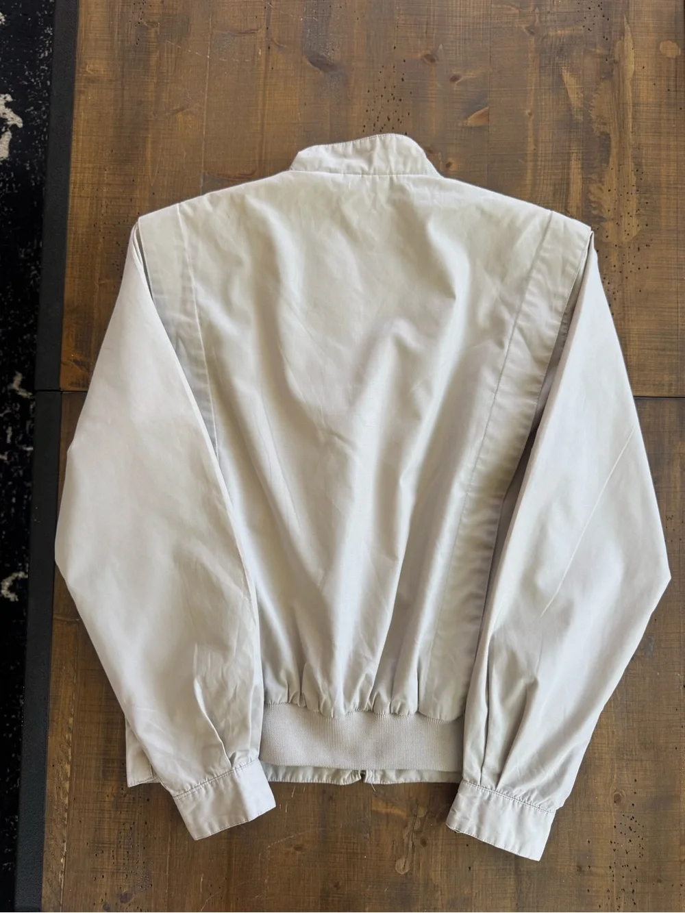 Vintage 80s Members Only khaki beige Harrington Bomber Jacket